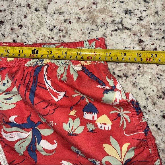 Polo Ralph Lauren Swim Trunks XL Pink Coral Netted Hawaiian Sail Boat Palm Tree - Picture 5 of 6